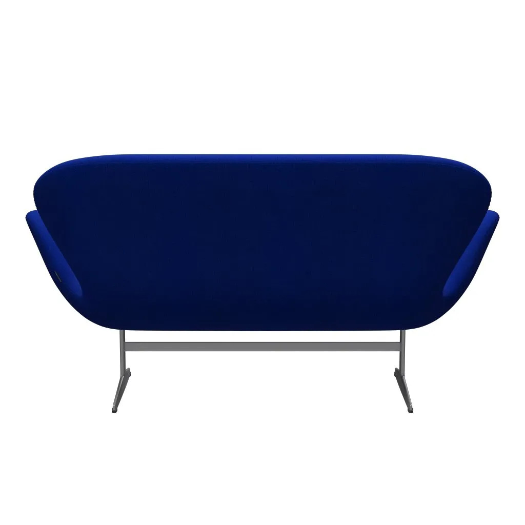 Fritz Hansen Swan™ Sofa 2 Seater, Silver Grey/Hallingdal Blue