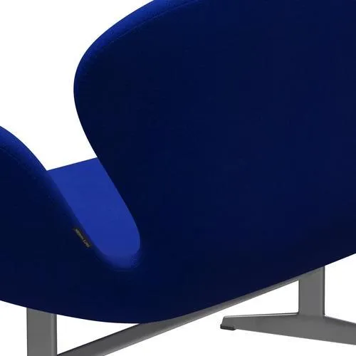 Fritz Hansen Swan™ Sofa 2 Seater, Silver Grey/Hallingdal Blue