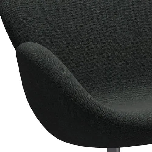 Fritz Hansen Swan™ Sofa 2 Seater, Silver Grey/Re Wool Black/Natural