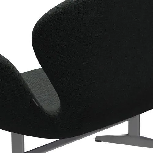 Fritz Hansen Swan™ Sofa 2 Seater, Silver Grey/Re Wool Black/Natural