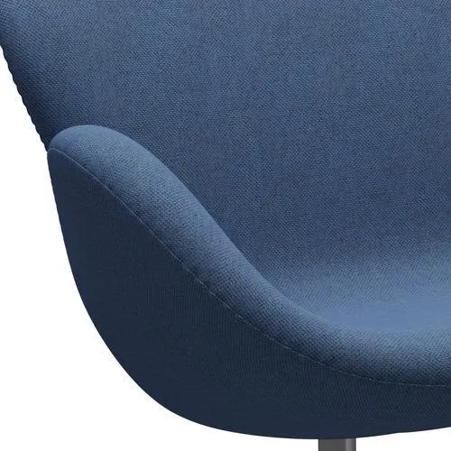 Fritz Hansen Swan™ Sofa 2 Seater, Silver Grey/Re Wool Blue/Natural