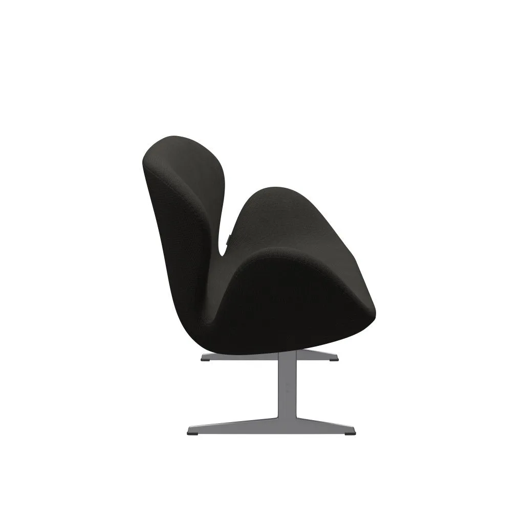 Fritz Hansen Swan™ Sofa 2 Seater, Silver Grey/Steelcut Trio Dark Brown