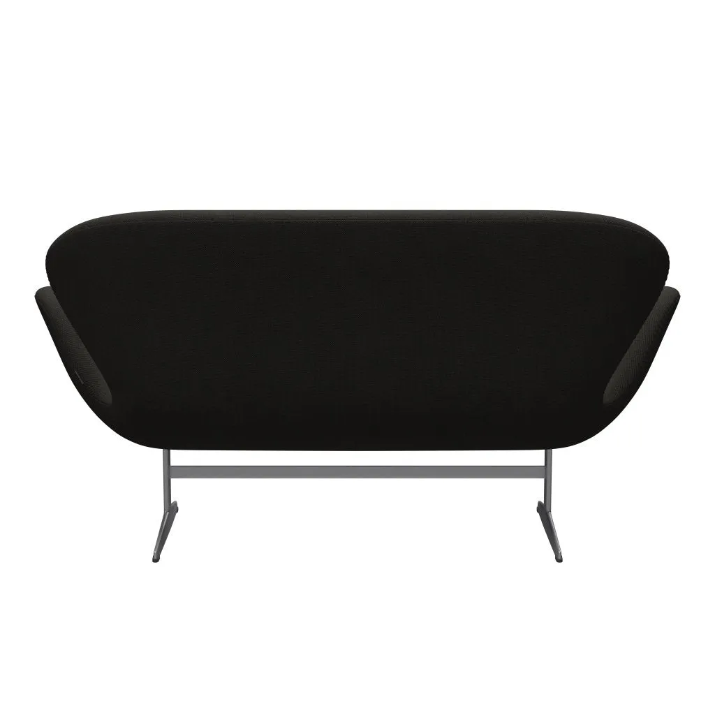 Fritz Hansen Swan™ Sofa 2 Seater, Silver Grey/Steelcut Trio Dark Brown