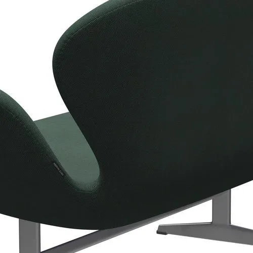Fritz Hansen Swan™ Sofa 2 Seater, Silver Grey/Steelcut Trio Dusty Green