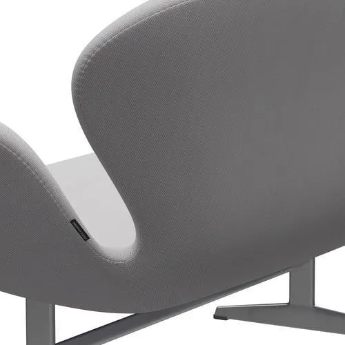 Fritz Hansen Swan™ Sofa 2 Seater, Silver Grey/Steelcut Trio White & Light Grey