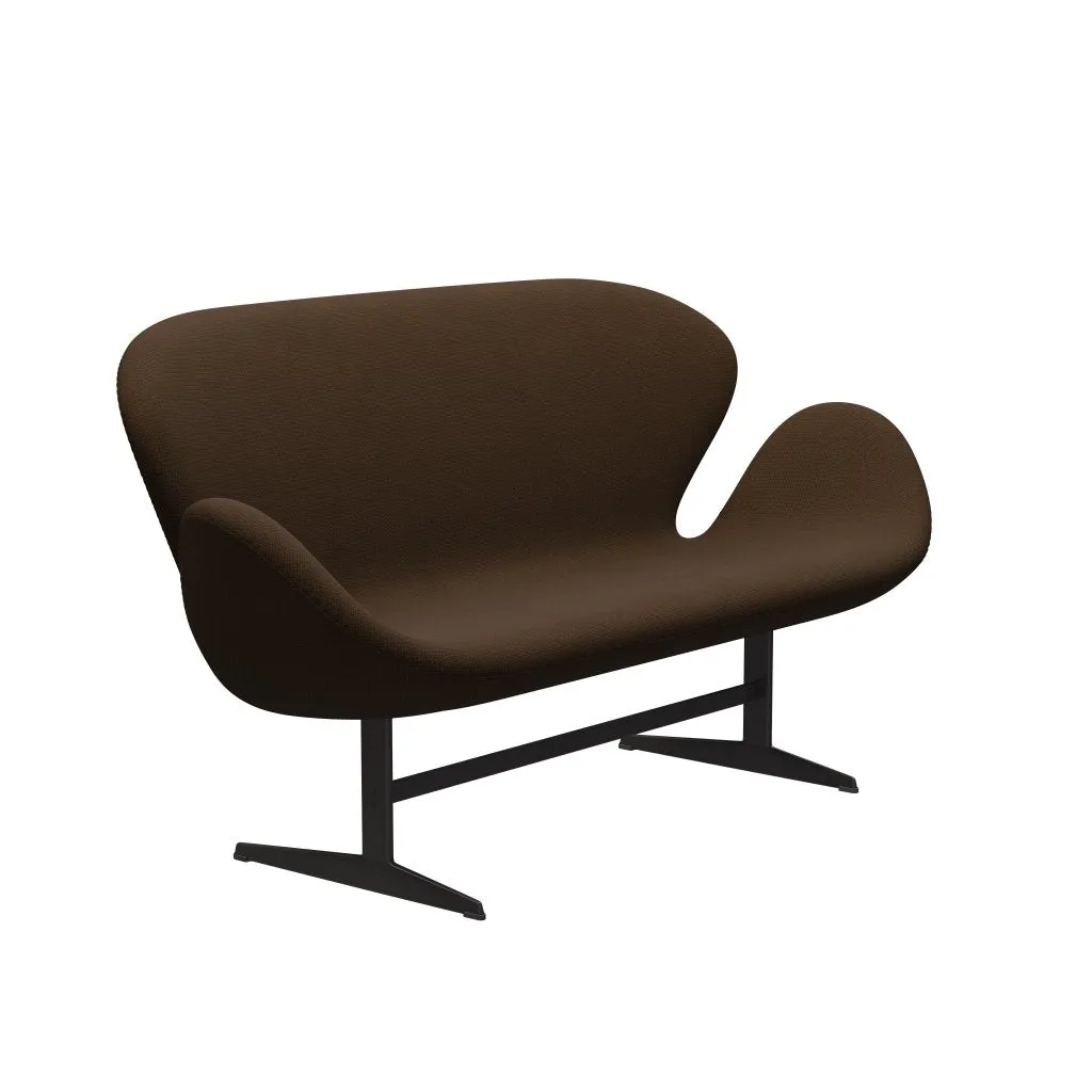 Fritz Hansen Swan™ Sofa 2 Seater, Warm Graphite/Diablo Chestnut