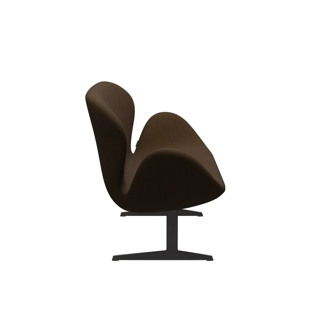 Fritz Hansen Swan™ Sofa 2 Seater, Warm Graphite/Diablo Chestnut