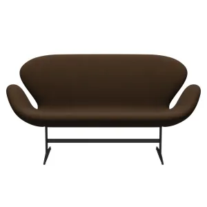 Fritz Hansen Swan™ Sofa 2 Seater, Warm Graphite/Diablo Chestnut