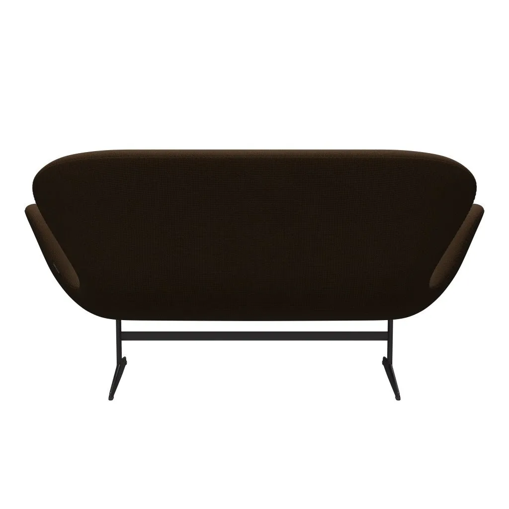 Fritz Hansen Swan™ Sofa 2 Seater, Warm Graphite/Diablo Chestnut