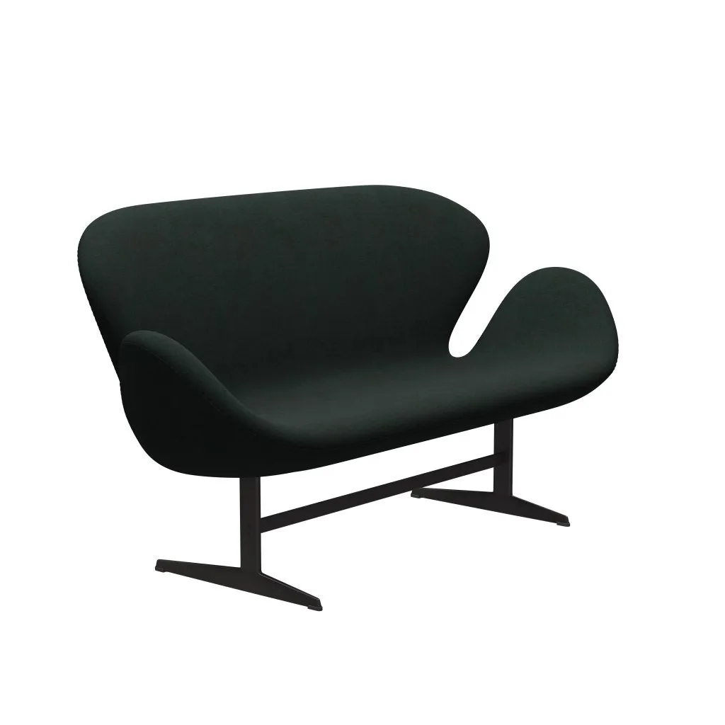 Fritz Hansen Swan™ Sofa 2 Seater, Warm Graphite/Divina Charcoal