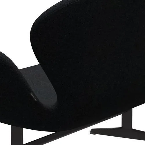 Fritz Hansen Swan™ Sofa 2 Seater, Warm Graphite/Divina Md Black