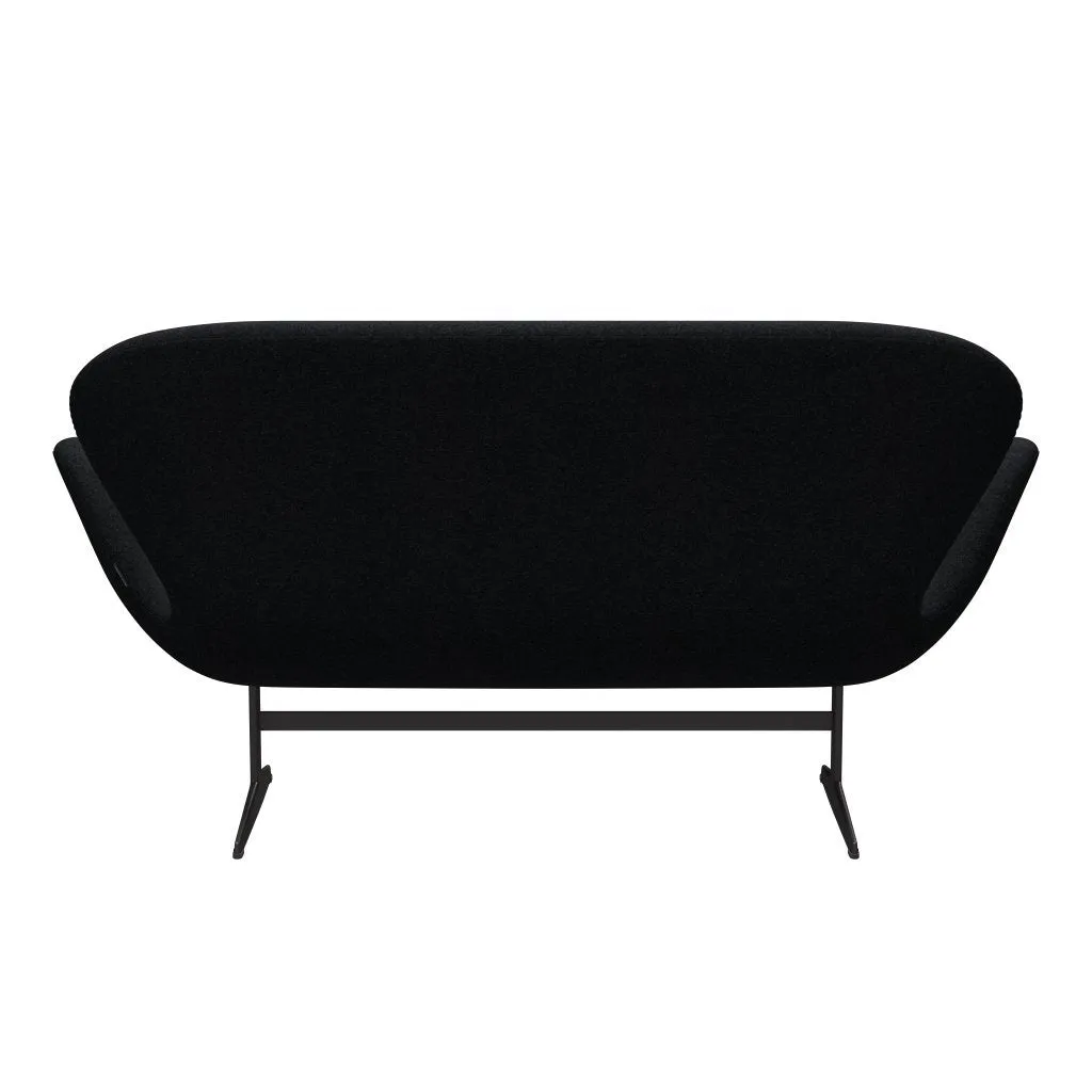 Fritz Hansen Swan™ Sofa 2 Seater, Warm Graphite/Divina Md Black