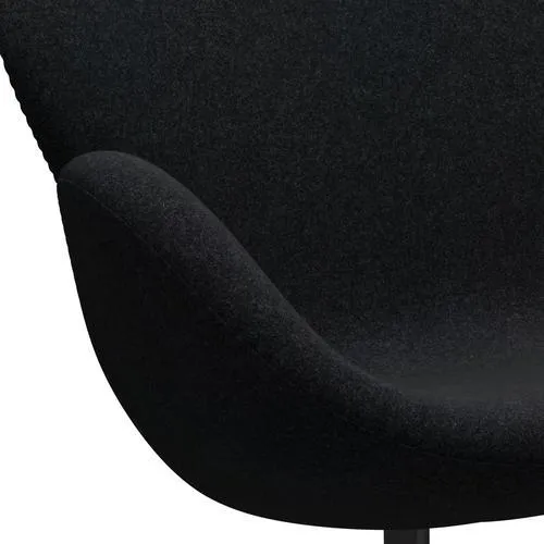Fritz Hansen Swan™ Sofa 2 Seater, Warm Graphite/Divina Md Black