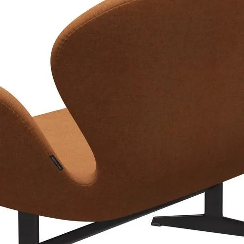 Fritz Hansen Swan™ Sofa 2 Seater, Warm Graphite/Divina Melange Orange Light