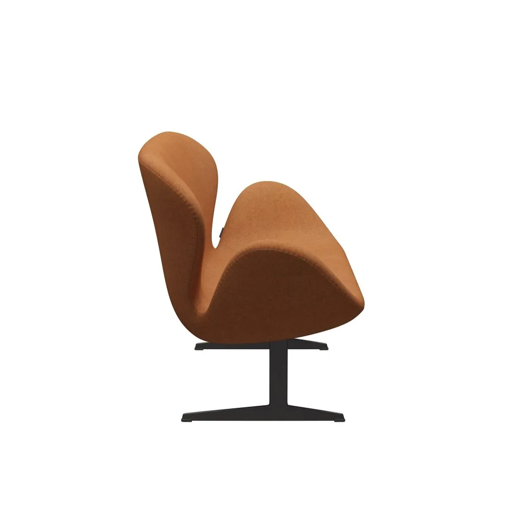 Fritz Hansen Swan™ Sofa 2 Seater, Warm Graphite/Divina Melange Orange Light