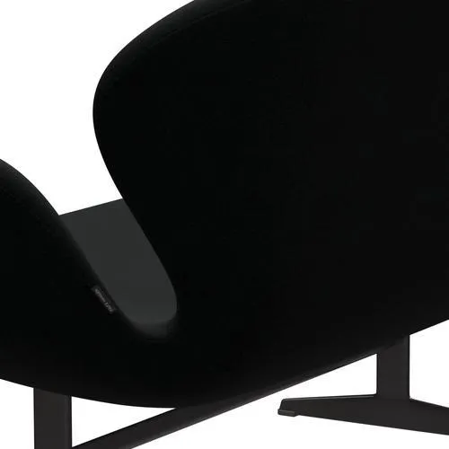 Fritz Hansen Swan™ Sofa 2 Seater, Warm Graphite/Fame Black