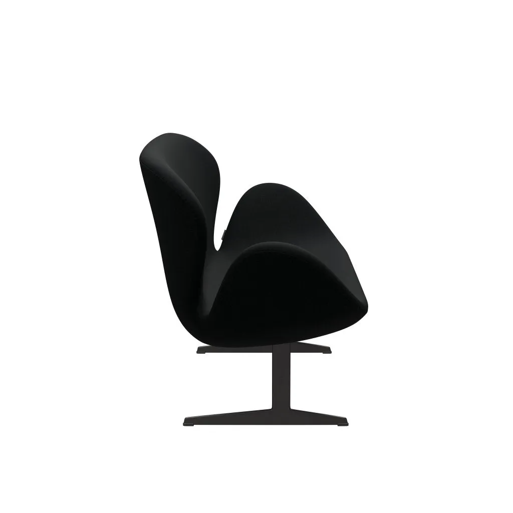 Fritz Hansen Swan™ Sofa 2 Seater, Warm Graphite/Fame Black