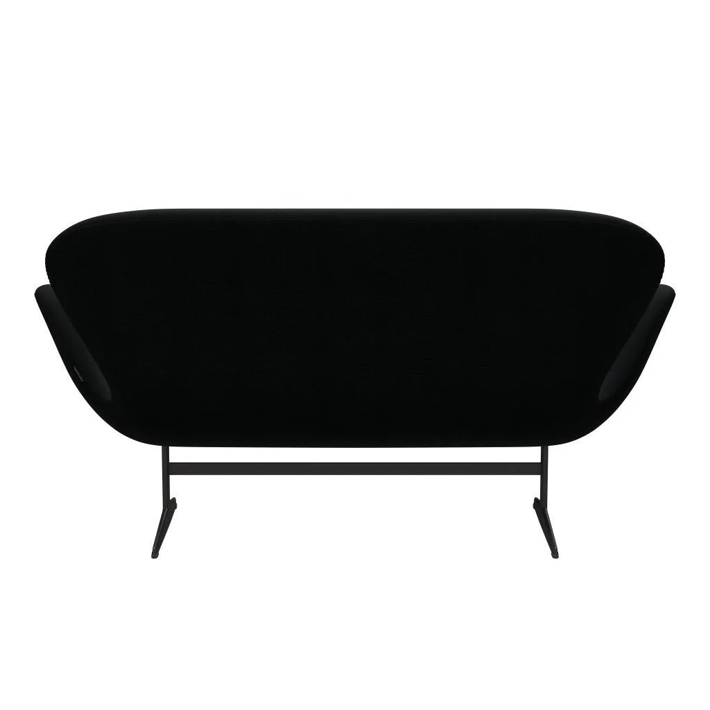 Fritz Hansen Swan™ Sofa 2 Seater, Warm Graphite/Fame Black