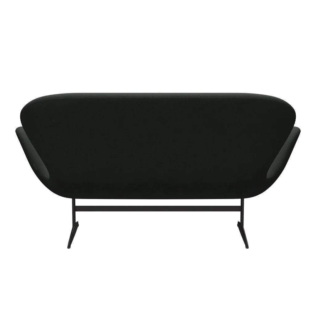 Fritz Hansen Swan™ Sofa 2 Seater, Warm Graphite/Fiord Black Multicoloured