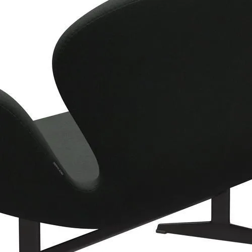 Fritz Hansen Swan™ Sofa 2 Seater, Warm Graphite/Fiord Black Multicoloured