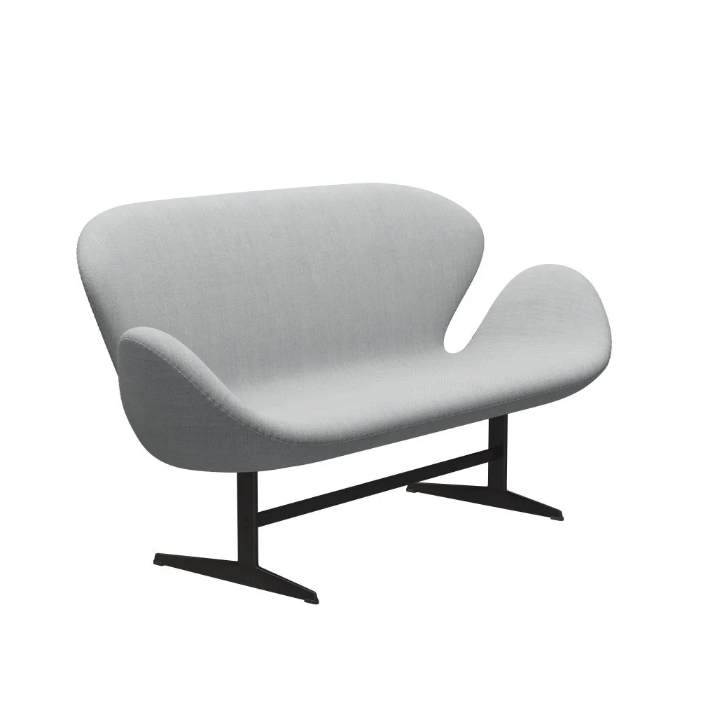 Fritz Hansen Swan™ Sofa 2 Seater, Warm Graphite/Fiord Grey/Medium Grey