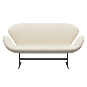 Fritz Hansen Swan™ Sofa 2 Seater, Warm Graphite/Hallingdal Wool White
