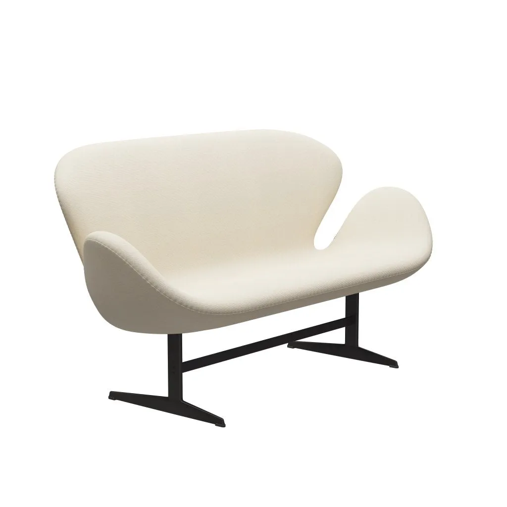 Fritz Hansen Swan™ Sofa 2 Seater, Warm Graphite/Hallingdal Wool White