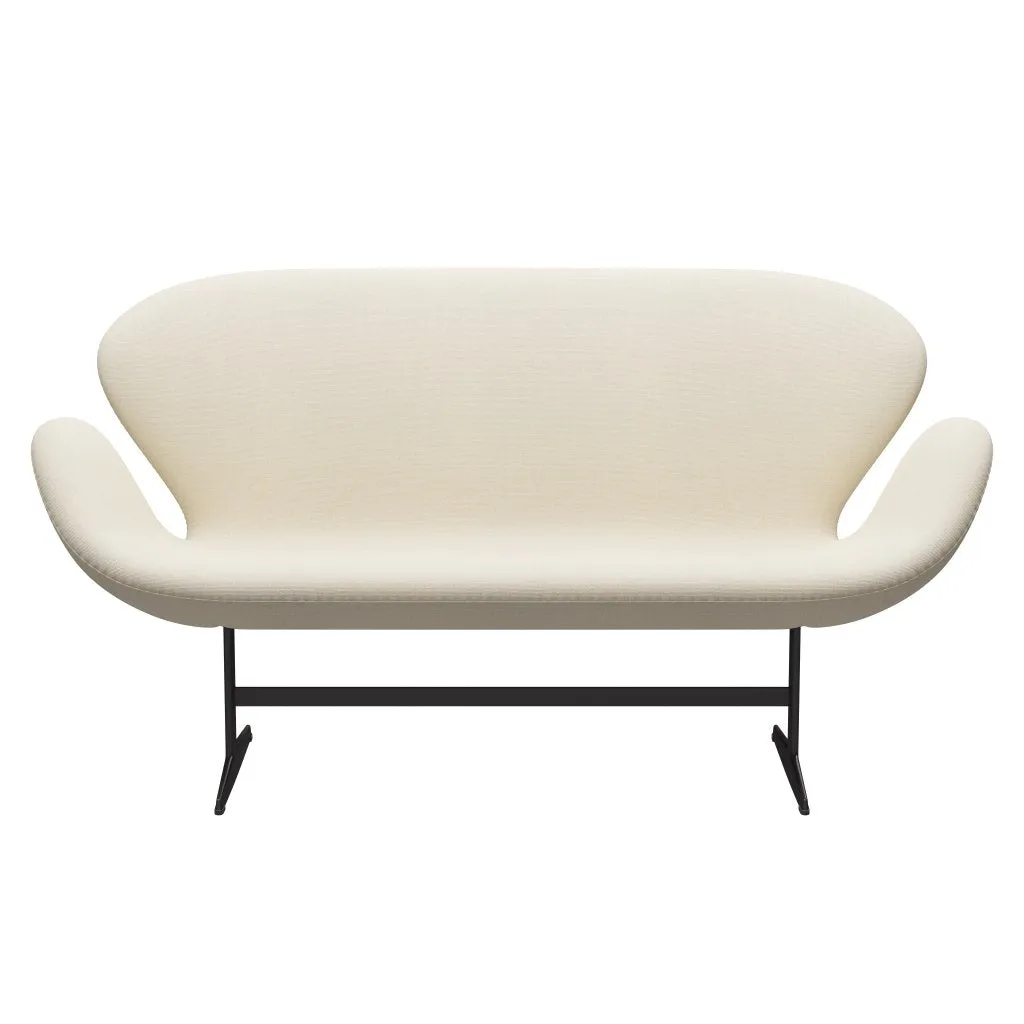 Fritz Hansen Swan™ Sofa 2 Seater, Warm Graphite/Hallingdal Wool White