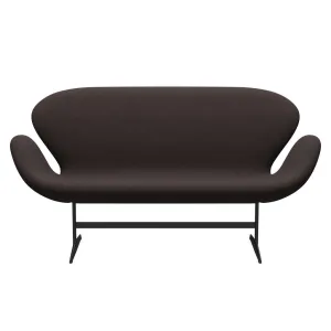 Fritz Hansen Swan™ Sofa 2 Seater, Warm Graphite/Steelcut Dark Earth Brown