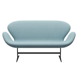 Fritz Hansen Swan™ Sofa 2 Seater, Warm Graphite/Steelcut Pastel Blue