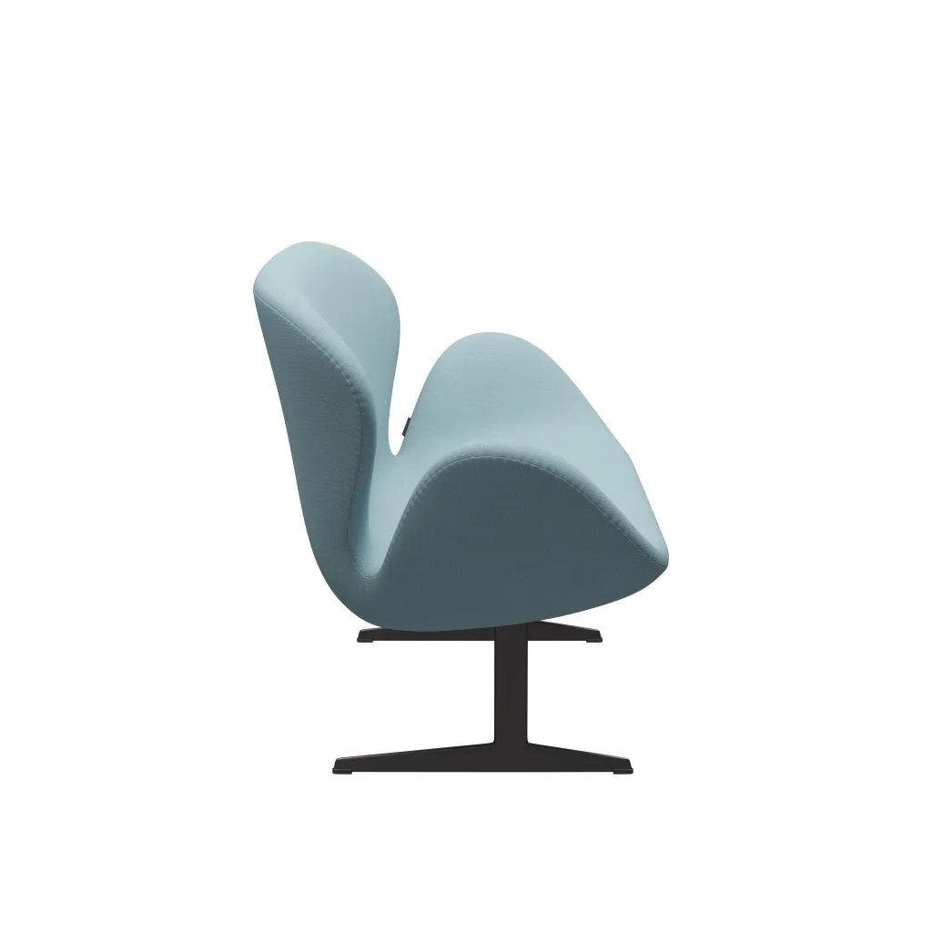 Fritz Hansen Swan™ Sofa 2 Seater, Warm Graphite/Steelcut Pastel Blue