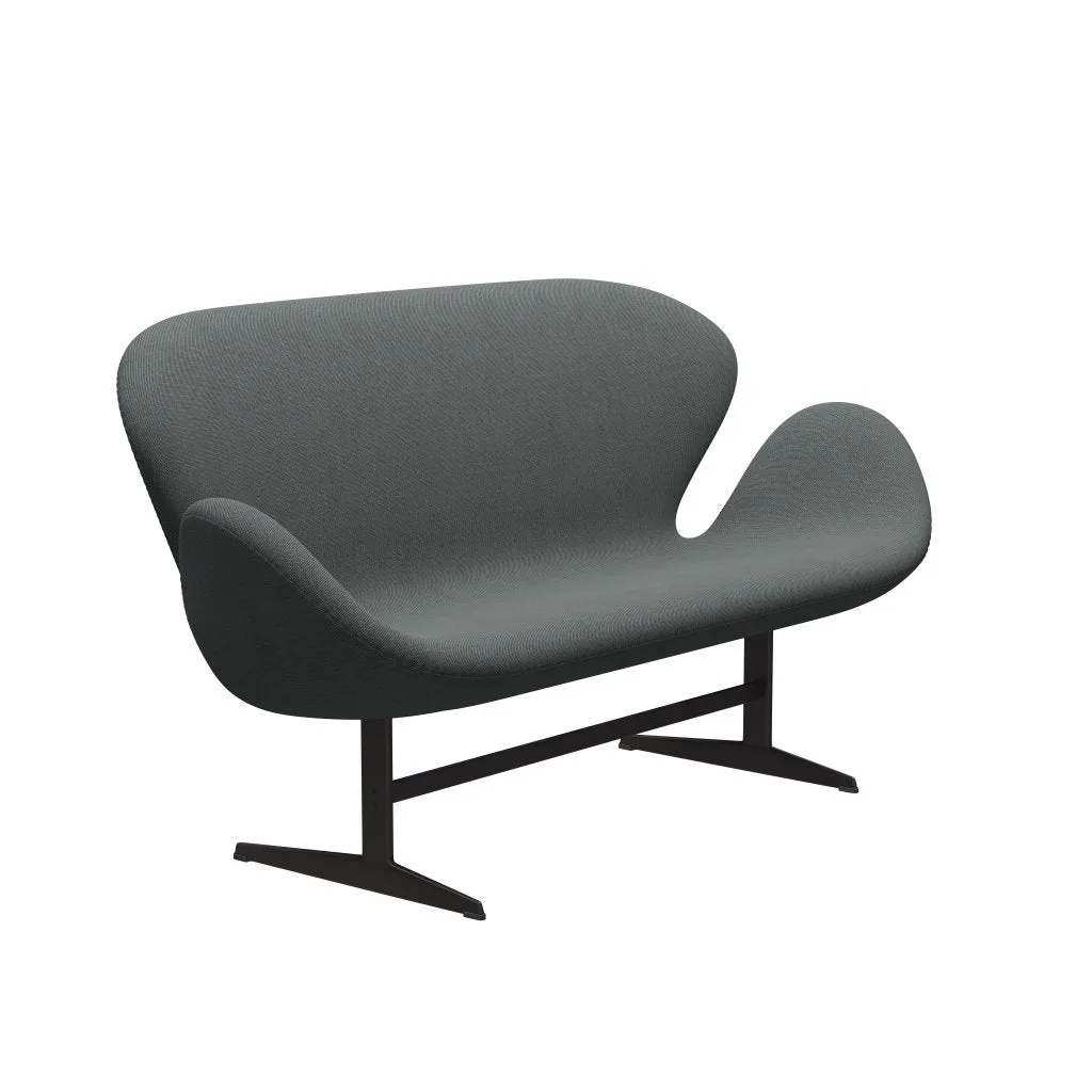 Fritz Hansen Swan™ Sofa 2 Seater, Warm Graphite/Steelcut Trio Coal