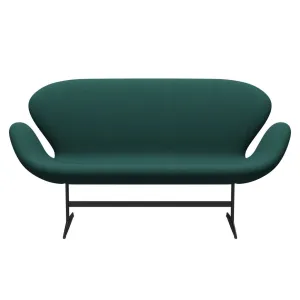 Fritz Hansen Swan™ Sofa 2 Seater, Warm Graphite/Steelcut Trio Dark Green