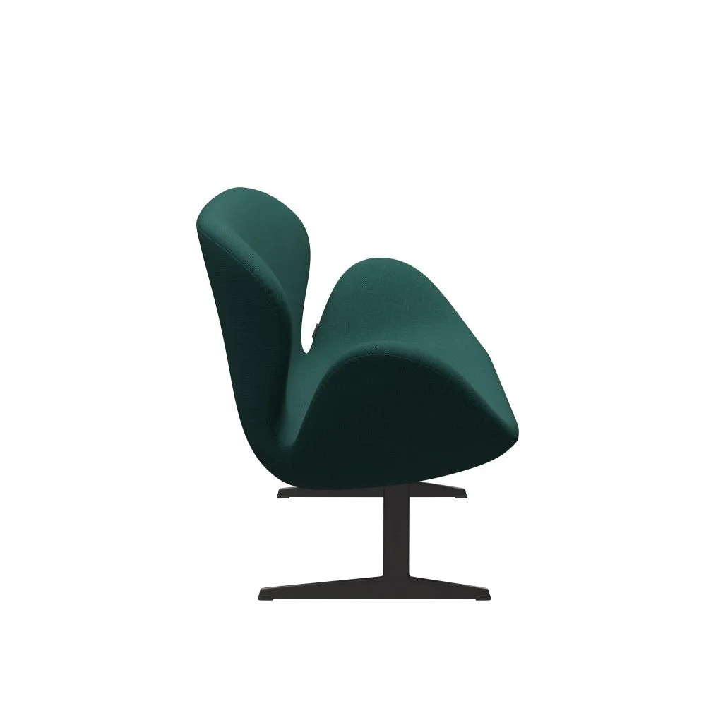 Fritz Hansen Swan™ Sofa 2 Seater, Warm Graphite/Steelcut Trio Dark Green