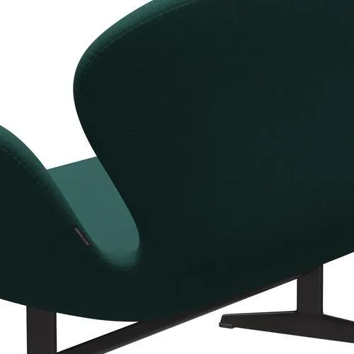 Fritz Hansen Swan™ Sofa 2 Seater, Warm Graphite/Steelcut Trio Dark Green