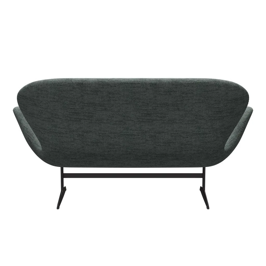 Fritz Hansen Swan™ Sofa 2 Seater, Warm Graphite/Sunniva Black/White