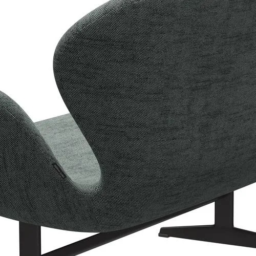 Fritz Hansen Swan™ Sofa 2 Seater, Warm Graphite/Sunniva Black/White