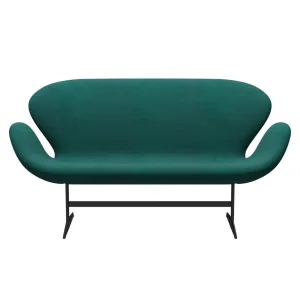 Fritz Hansen Swan™ Sofa 2 Seater, Warm Graphite/Sunniva Green