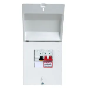 FuseBox EV DIST 100A Main Switch   2 Pole 32A 30MA Mini RCBO