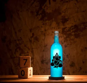 Ganesha Glory Inlit Lamp (Blue)