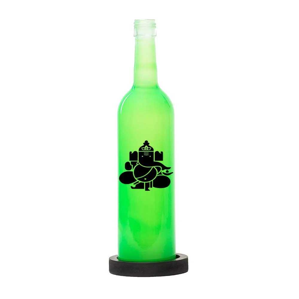 Ganesha Glory Inlit Lamp (Green)