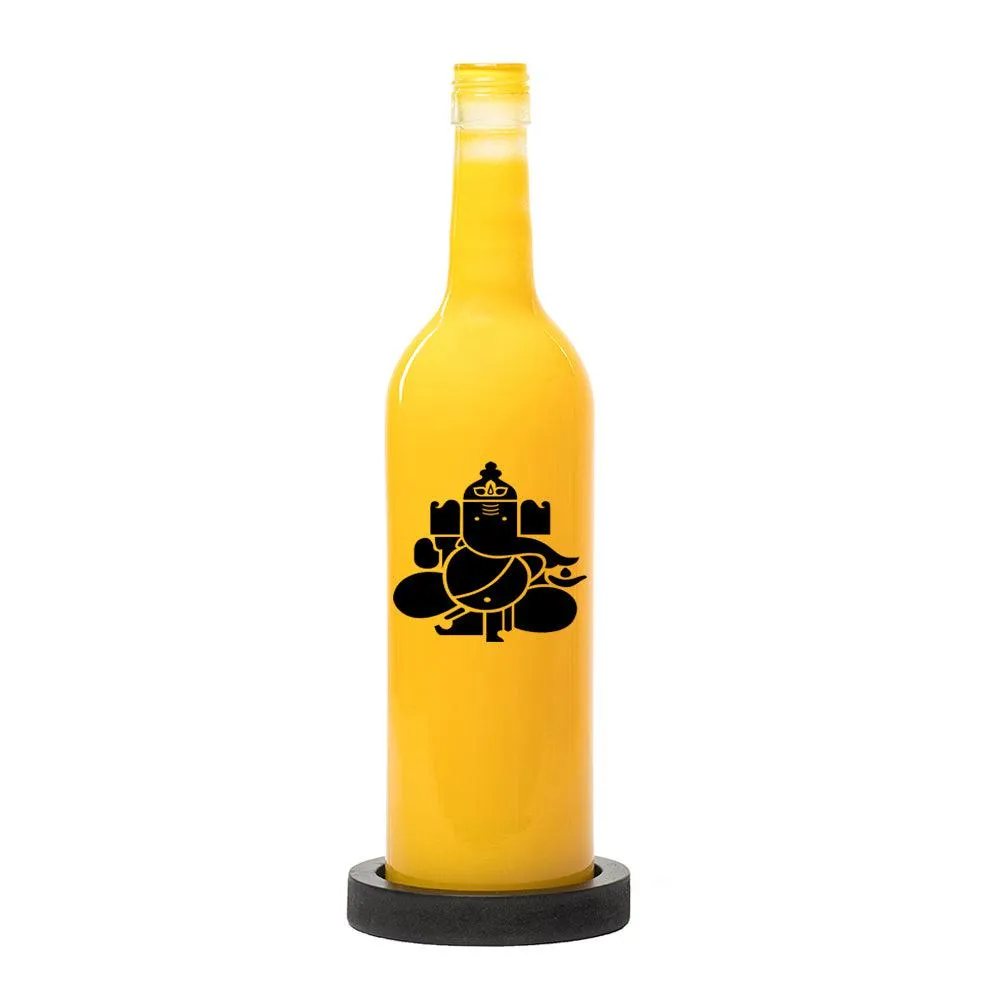 Ganesha Glory Inlit Lamp (Yellow)