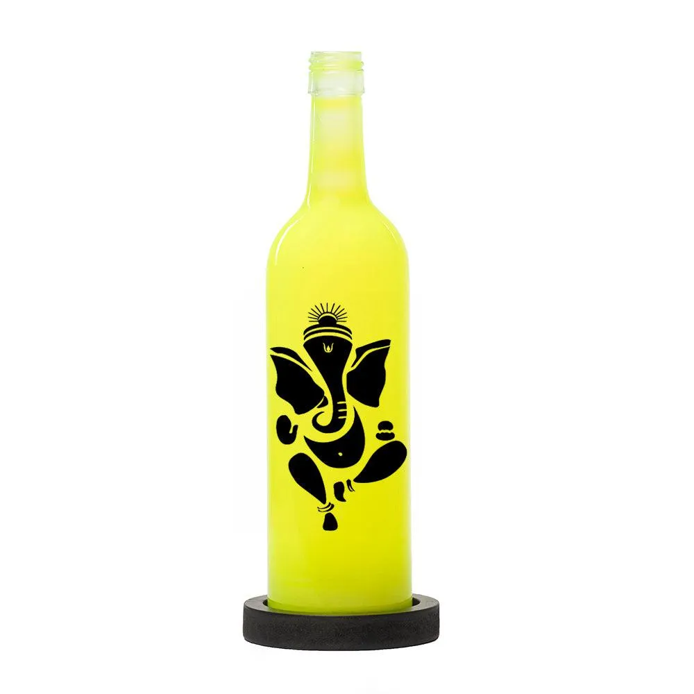 Ganpati Bappa Inlit Lamp (Fl. Yellow)