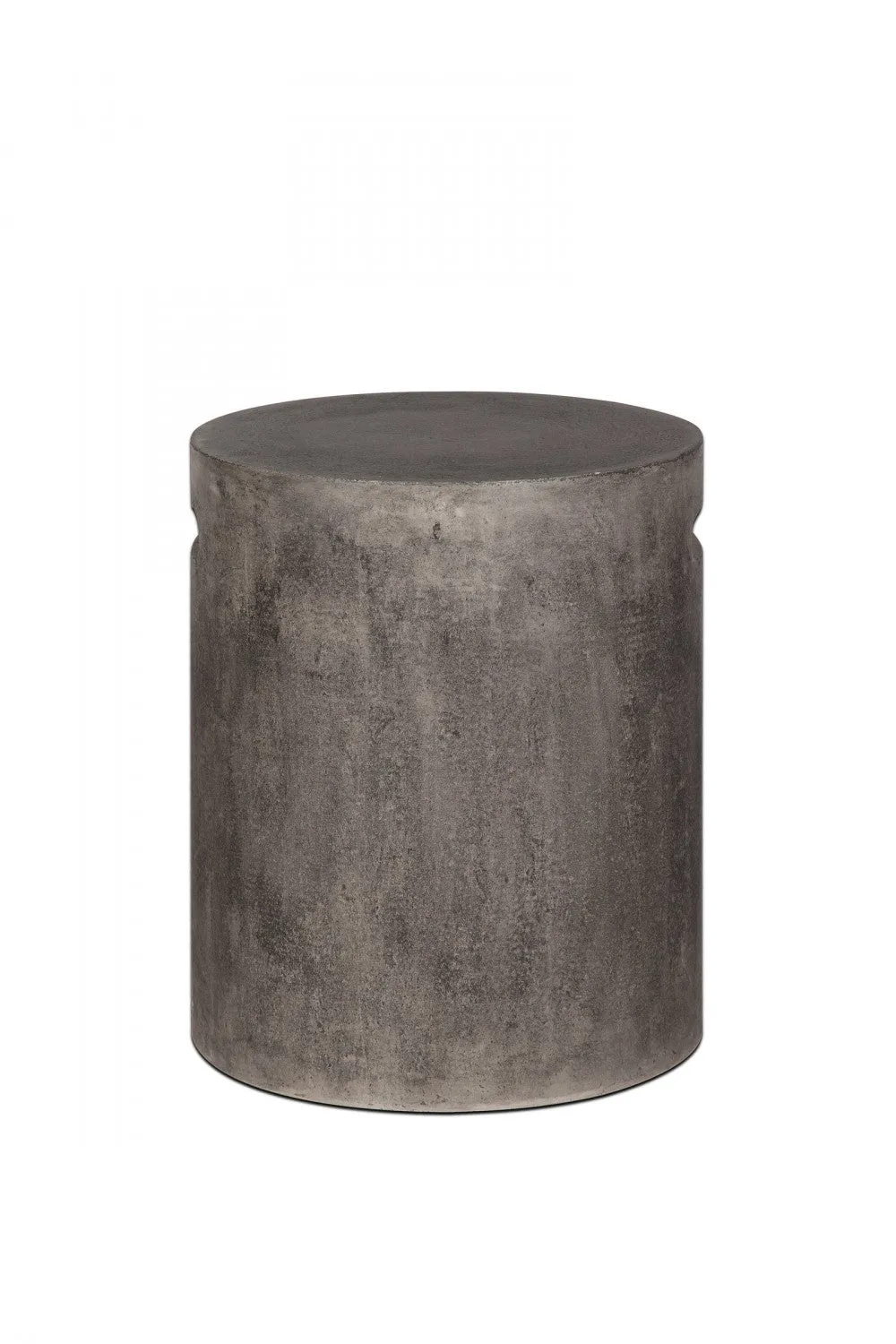Gavrin Round Side Table With Handle - Dark Grey