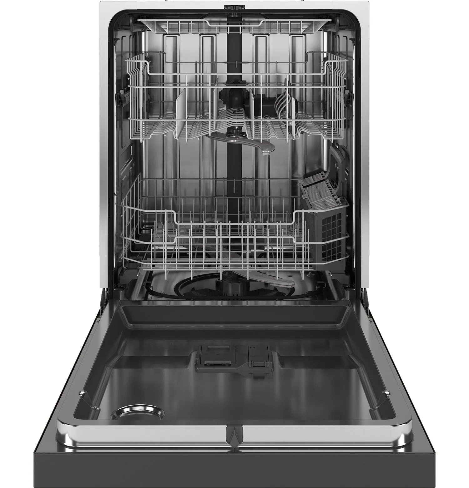 GE 24" Fingerprint Resistant Stainless Steel Dishwasher with Stainless Steel Interior and Third Rack- GDF650SYVFS