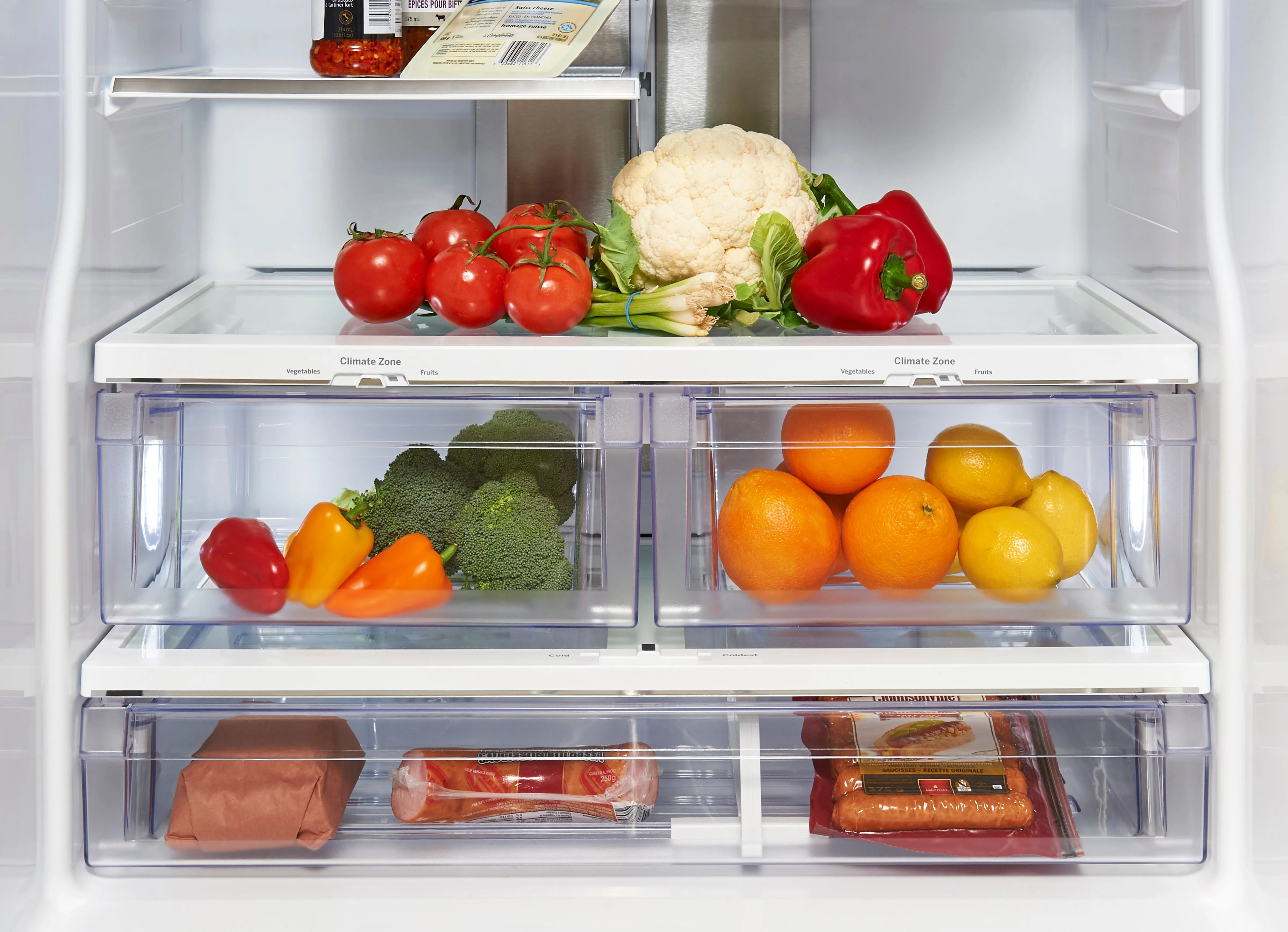 GE Profile White French Door Refrigerator (24.8 Cu. Ft.) - PNE25NGLKWW