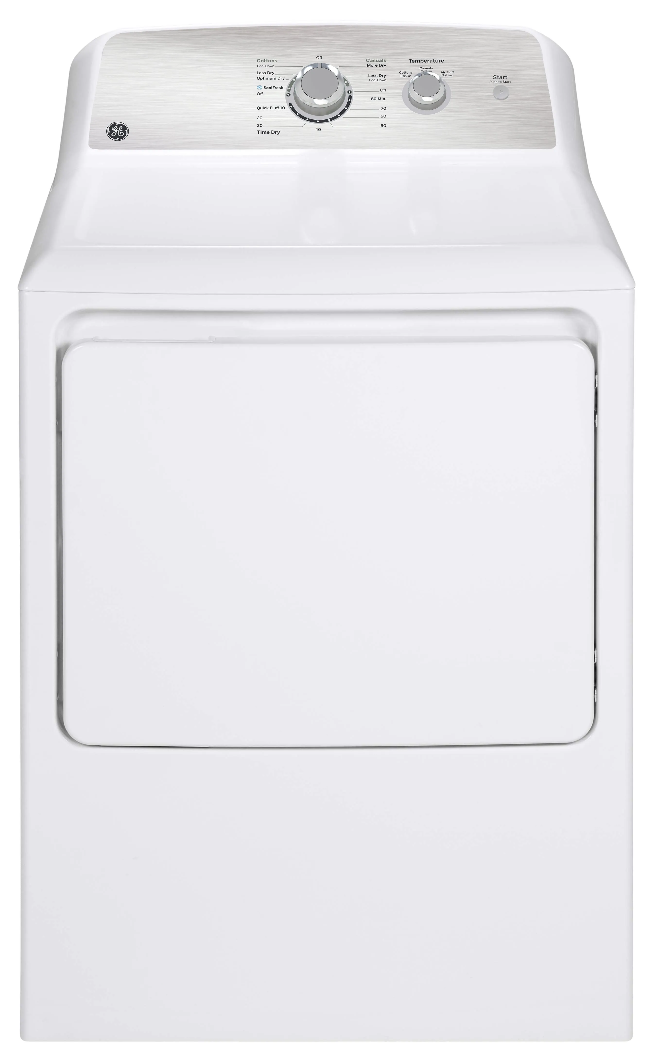 GE White Electric Dryer (6.2 Cu. Ft.) - GTX33EBMRWS