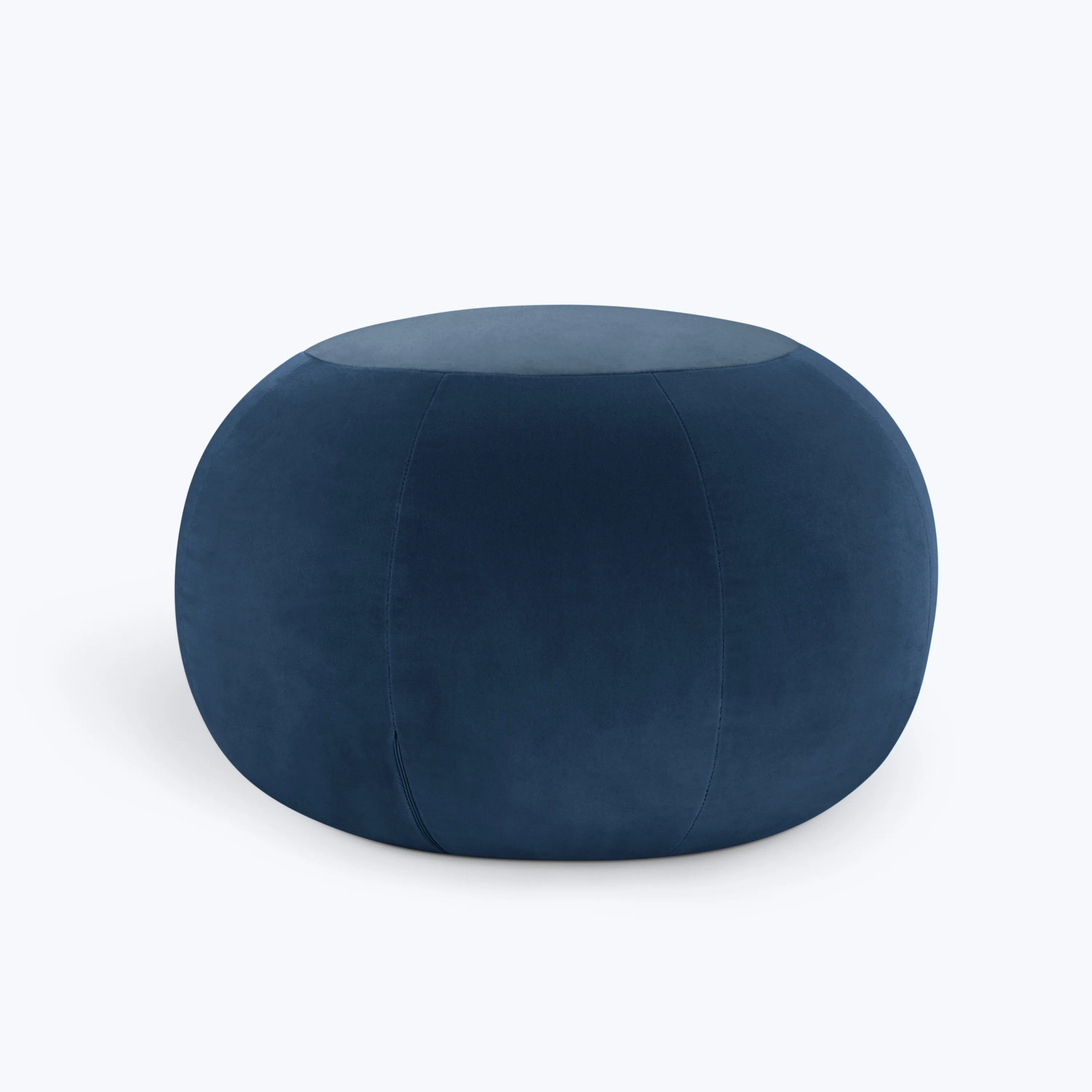 Geo Crushed Velvet Ottoman, Small