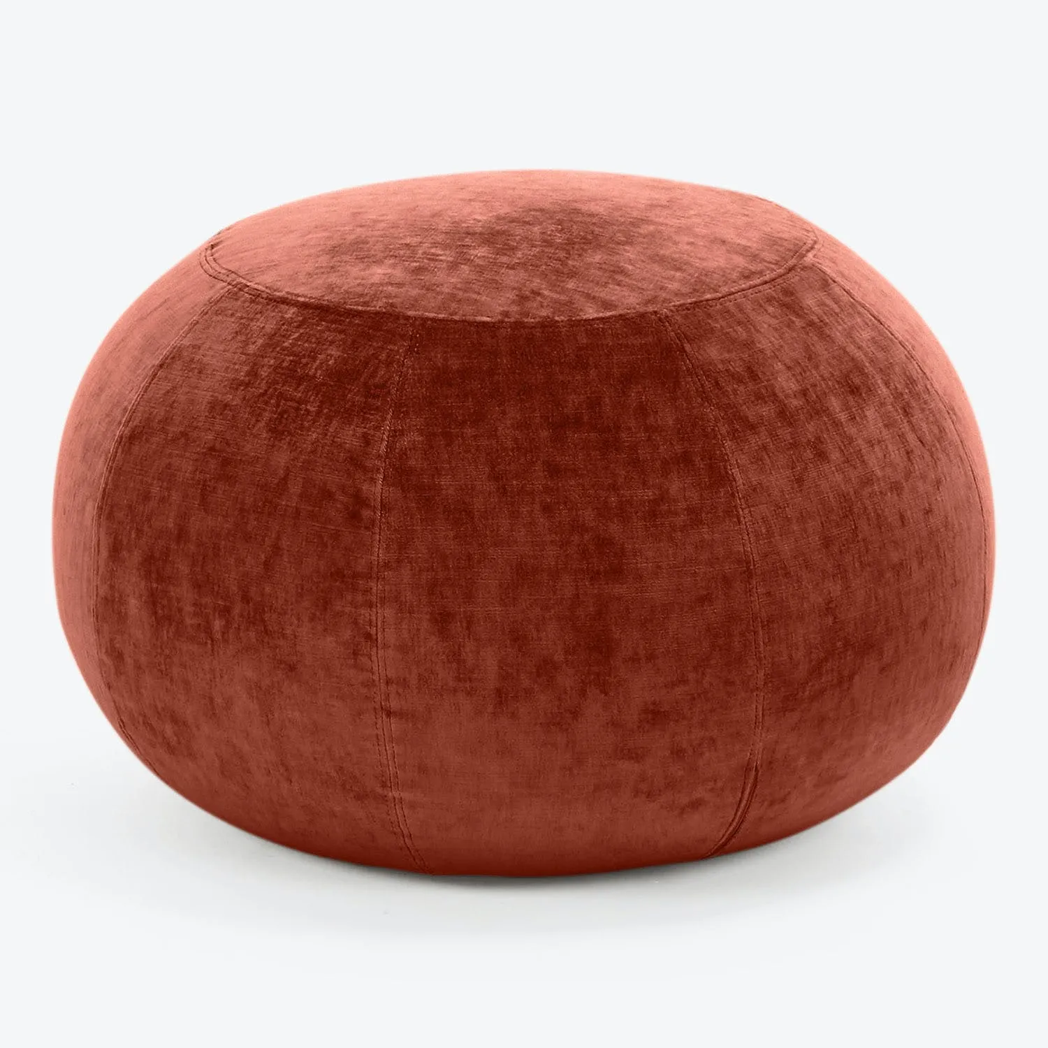 Geo Crushed Velvet Ottoman, Small