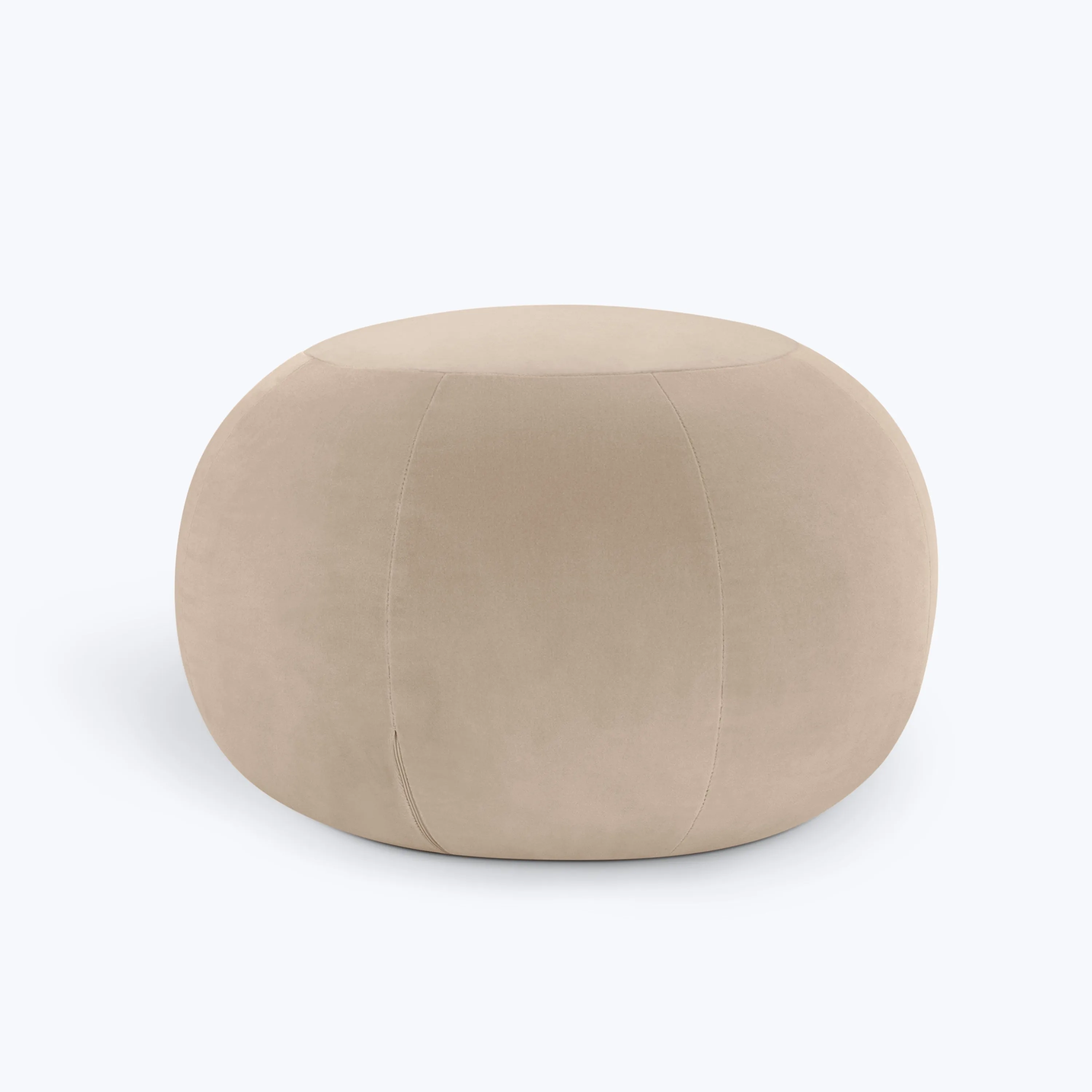 Geo Crushed Velvet Ottoman, Small